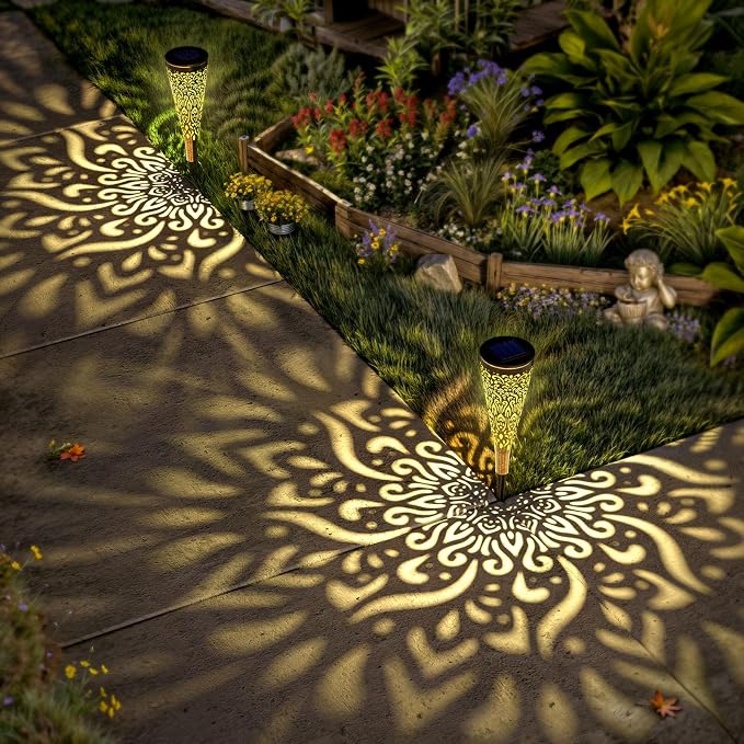 6 Pack Solar Lights Outdoor Garden Decorative Solar Garden Lights - Image 6
