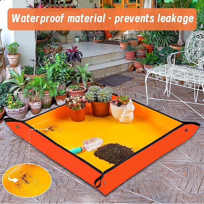 Repotting Mat for Indoor Plant Transplanting & Potting Soil Mess Control - Image 4