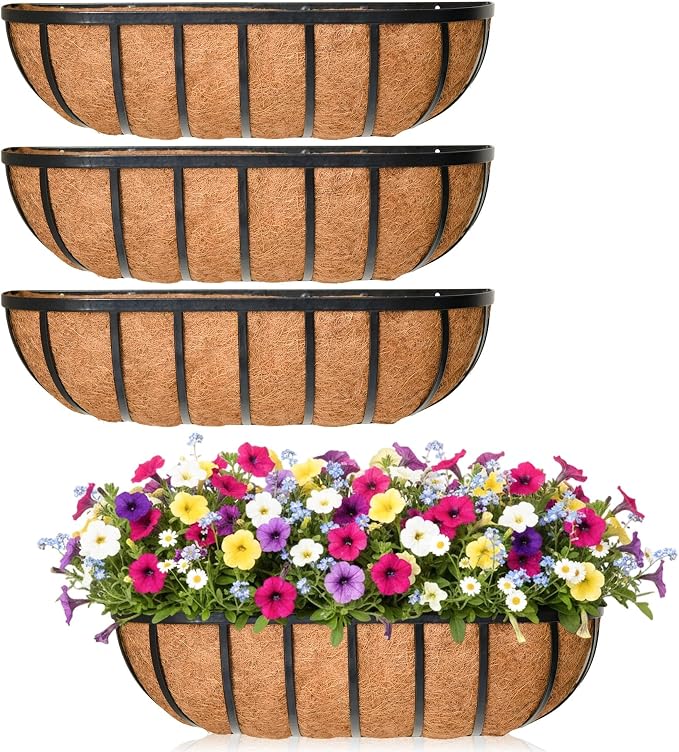 24'' Window Box Railing Planter by Qusuxi