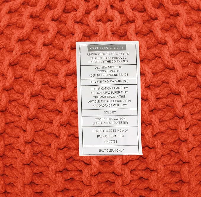 COTTON CRAFT Round Pouf - Image 8