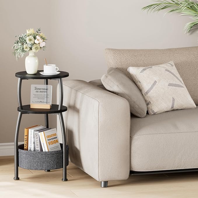 Small Round Side Table for Living Room - Image 2
