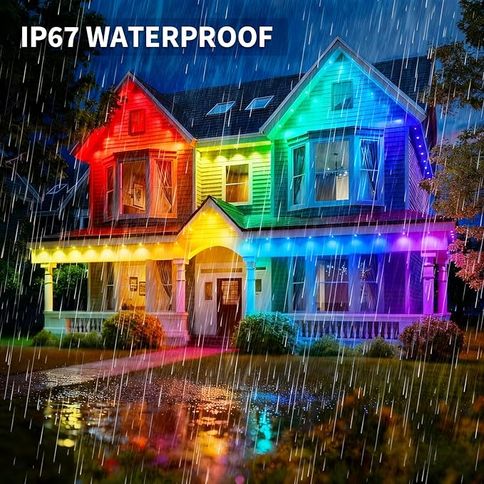 Permanent Outdoor Lights, 100ft Smart Eave Lights - Image 2