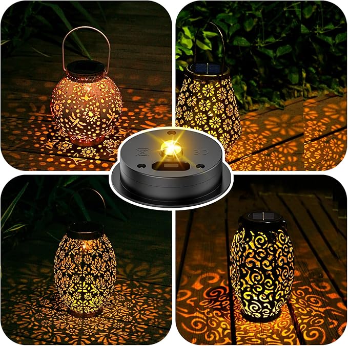 4 Pack Solar Light Replacement Top, 2.76 Inch Waterproof Solar Lantern Light - Image 2