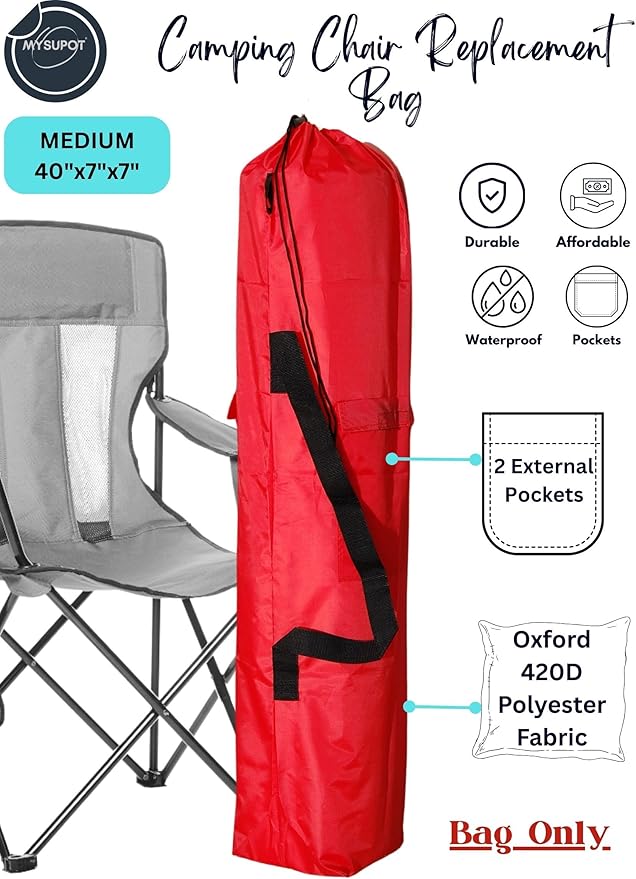40"x7"x7" Replacement Bag for Folding Camping Chair, Camp Chairs, Yoga Mat - Image 2