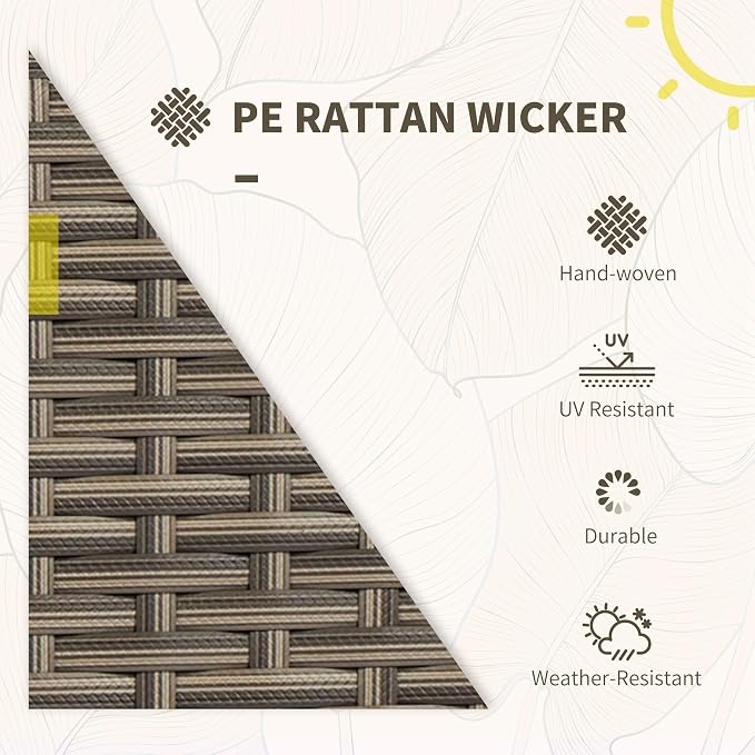Outsunny Wooden Patio Furniture Set - Image 3