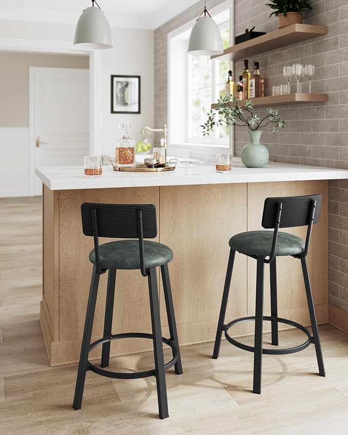 VASAGLE Bar Stools, 29.7-Inch Barstools - Image 4