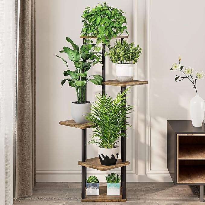 AZERPIAN Plant Stand 5 Tier Indoor Metal Flower Shelf - Image 3