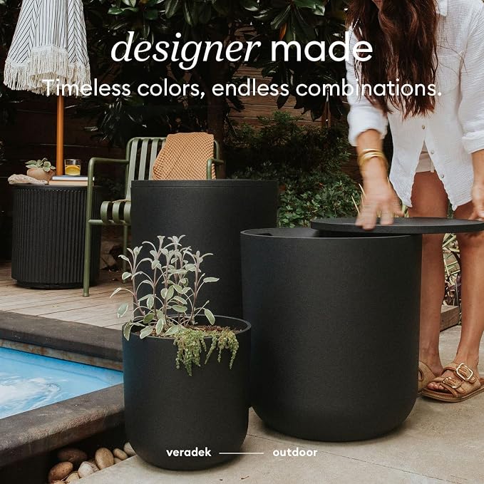 Veradek Kona Cooler Side Table – 2-in-1 Outdoor Patio Side Table w/Cooler | - Image 4