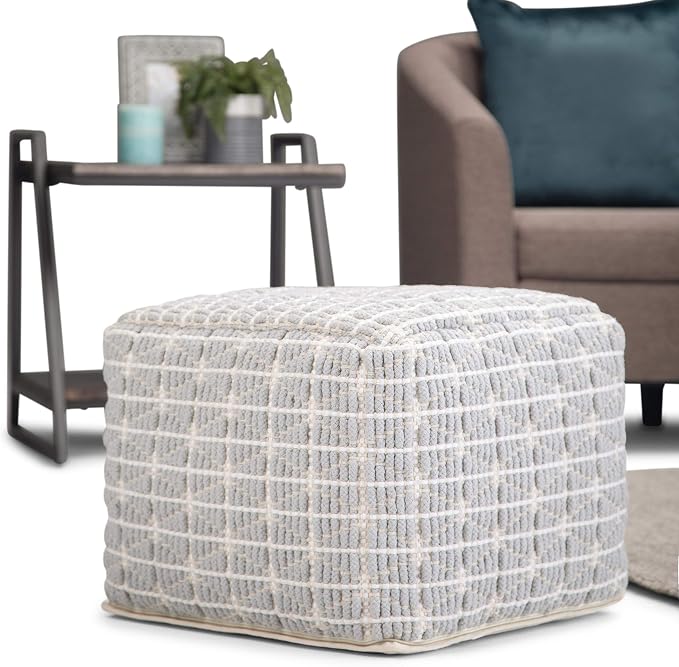 SIMPLIHOME Noreen Square Pouf - Image 4