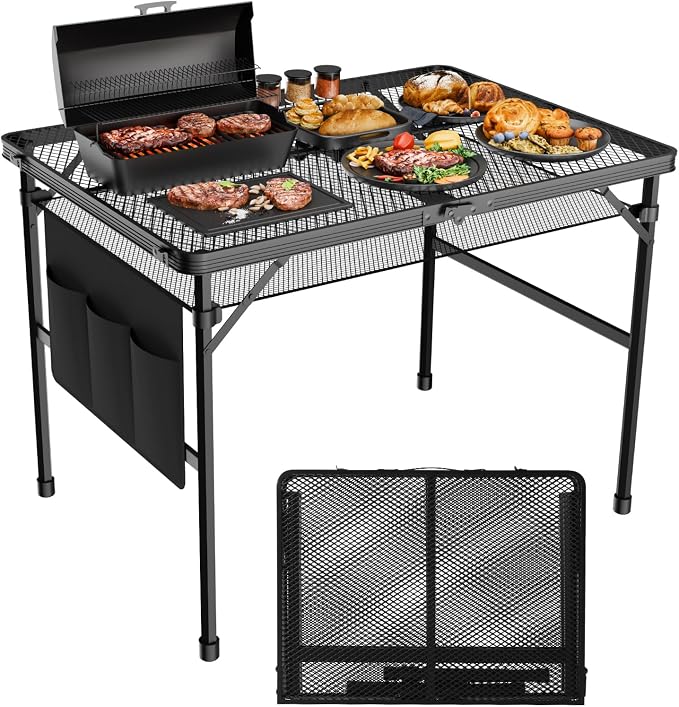 3x2 FT Folding Grill Table, Portable Camping Table by WildFinder