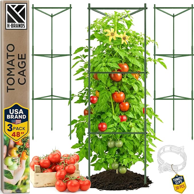 Tomato Cage - Large Trellis Stakes and Plant Support Structures by K-BRANDS