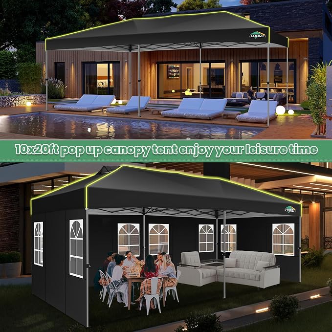 COBIZI 10x20 Pop Up Canopy Tent - Image 7