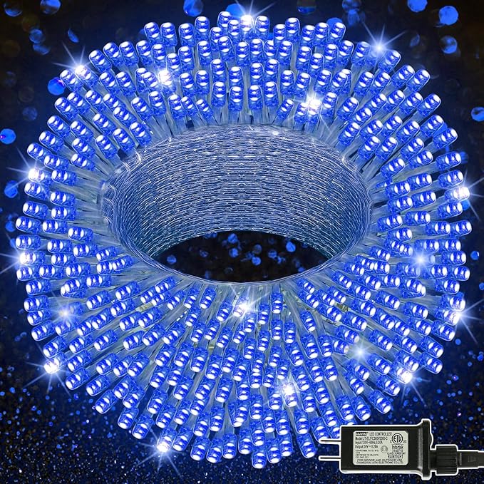 LJLNION 300 LED String Lights Outdoor Indoor, Extra Long 98.5FT Super Bright by LJLNION