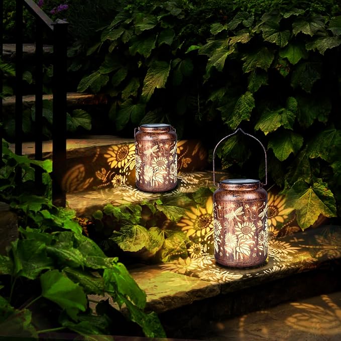 2 Pack Solar Light, Outdoor Lanterns by Unknown