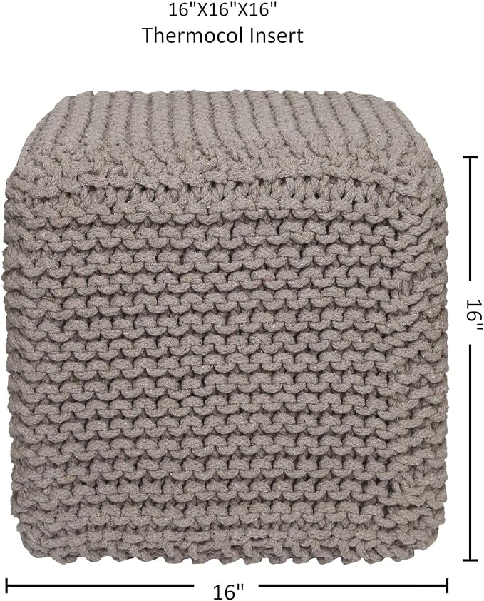 REDEARTH · Cube Pouf Foot Stool Ottoman - Image 3