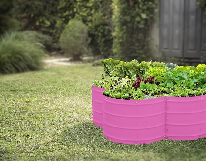 Plant & Plot Galvanized Raised Garden Beds Outdoor // 3×3×1 ft Planter Raised - Image 4
