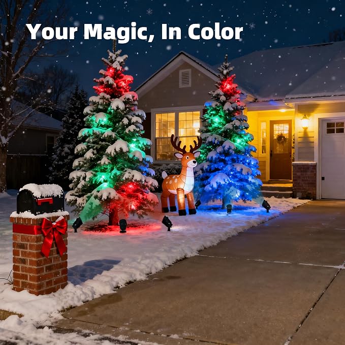Color LED Spotlight Outdoor 120V 25W, Durable Landscape Spot Light - Image 8