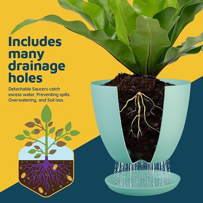 Lifemaster Planter Pots with Drainage Holes - Image 6
