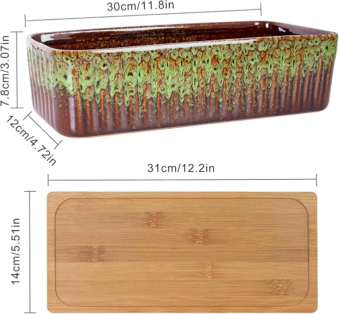 Succulent Pots - 12 Inch Large Succulent Planters - Image 2