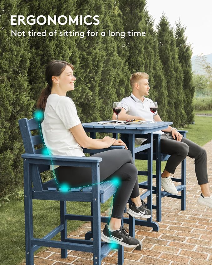 SERWALL 6 Pieces Outdoor Patio Bar Set - Image 7