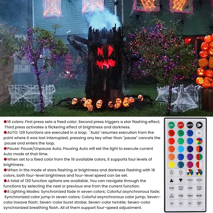 LJLNION 98.5ft Christmas Lights Color Changing - Image 9