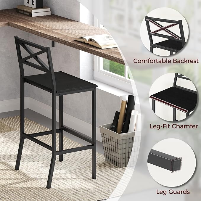 Bar Stools, Kitchen Breakfast Bar Chairs, - Image 6