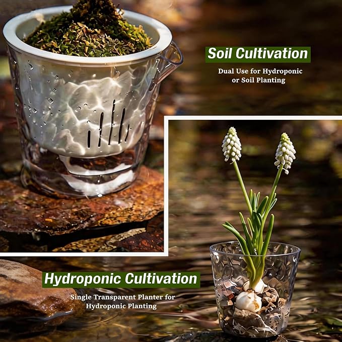 InmeRun Plant Pots Indoor Plastic Flower Pots Outdoor 5 inch Set of 6 Pack - Image 7