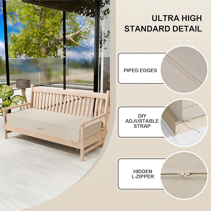 Outdoor Water-Resistant Olefin Chaise Lounge Cushions - Image 7