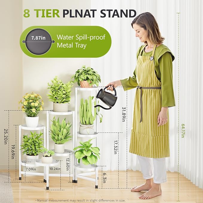 8 Tier Plant Stand Indoor, Tiered Plant Stand Outdoor - Image 2