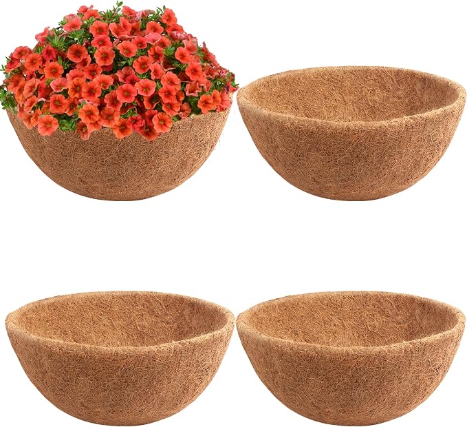 Y&M 4pcs 14“ Round Coconut Fiber Liner by YM