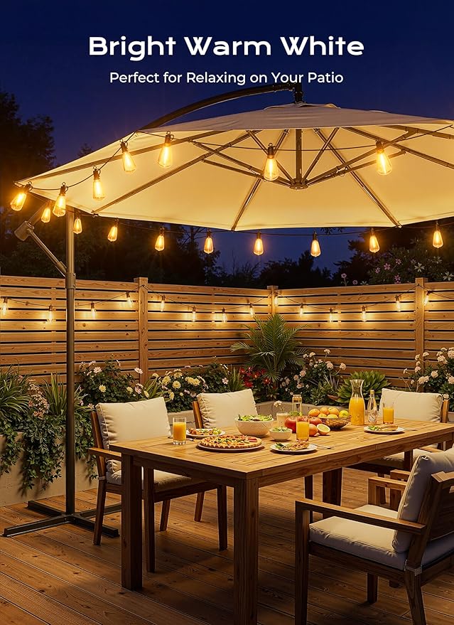 Brightown 151FT Solar String Lights Outdoor Waterproof, Patio Lights - Image 2