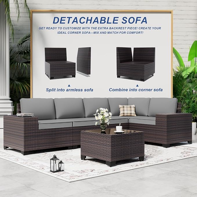10 Pieces Patio Furniture Set - Image 9