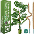 2 Pack 28 Inch Bendable Moss Pole Monstera Plant Support Stakes by Sproot