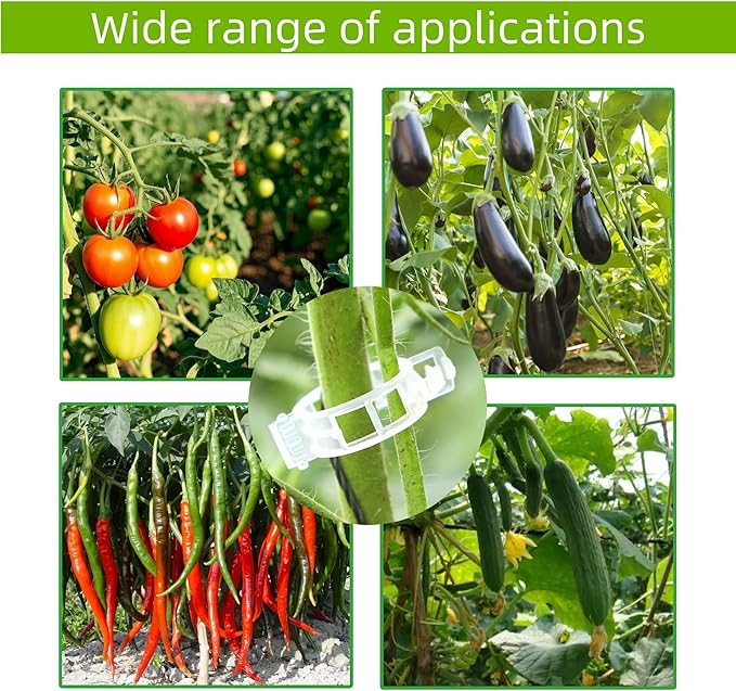 200 Pcs Plant Support Clips, Plastic Clips - Image 6