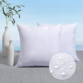 MIULEE Pack of 2 18x18 Outdoor Pillow Inserts, Outdoor Throw Pillows by MIULEE