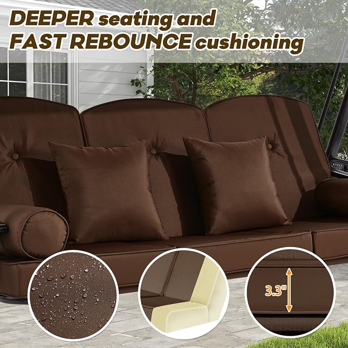 3 in 1 Outdoor Porch Swing - Image 4