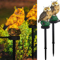 Dazzle Bright 2 Pack Owl Figure Solar LED Lights, Resin Garden Waterproof by DazzleBright