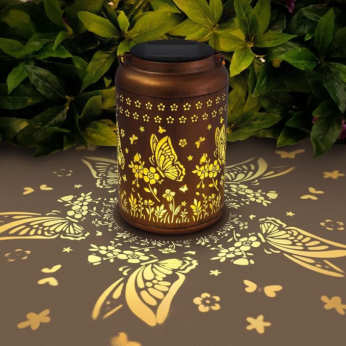 Butterfly Solar Lanterns Outdoor Waterproof, Butterfly Birthday Gifts by ChristmasDecorations