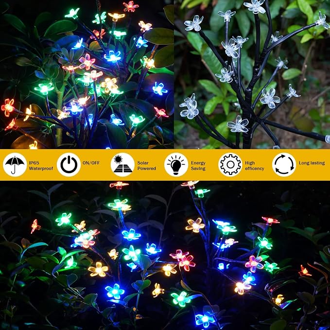 Solar Garden Lights Outdoor, Solar Lights Outdoor Decorative Waterproof - Image 5