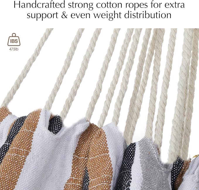 PNAEUT Hammock Chair Hanging Rope Swing - Image 3