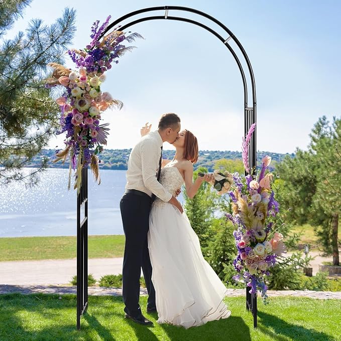 Heavy Duty Steel Garden Arch Arbor Trellis - Image 6