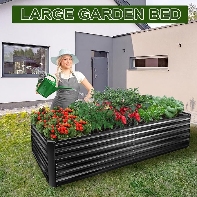 EDOSTORY Metal Raised Bed Garden Bed Kit, Large Metal Raised Garden Beds - Image 5