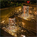 2 Pack Bee Outdoor Solar Hanging Lanterns Waterproof LED Solar Lights Metal by TIGGSY