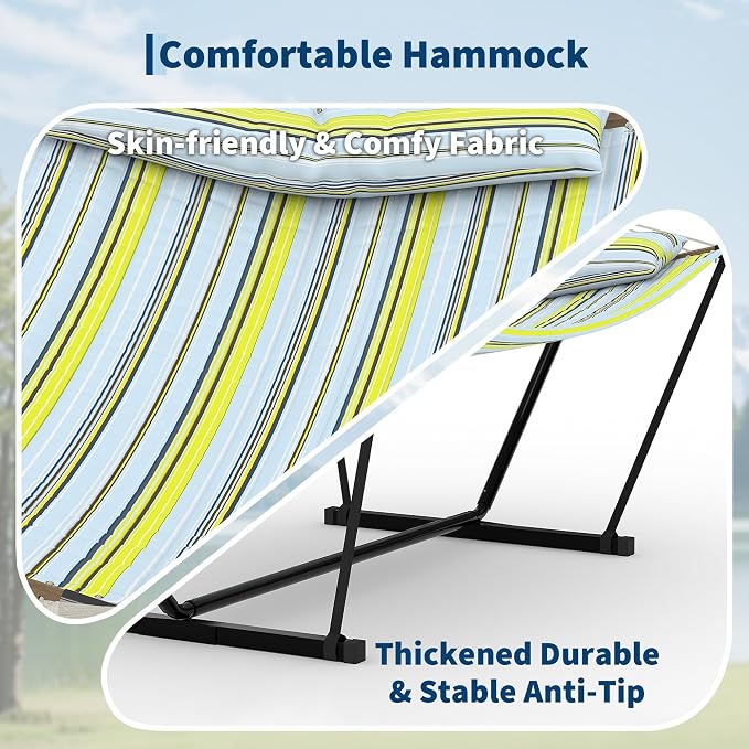 Portable 2 Person Double Hammock - Image 3