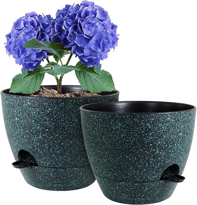 10 inch Self Watering Pots, Plant Pots by WSMKSZ