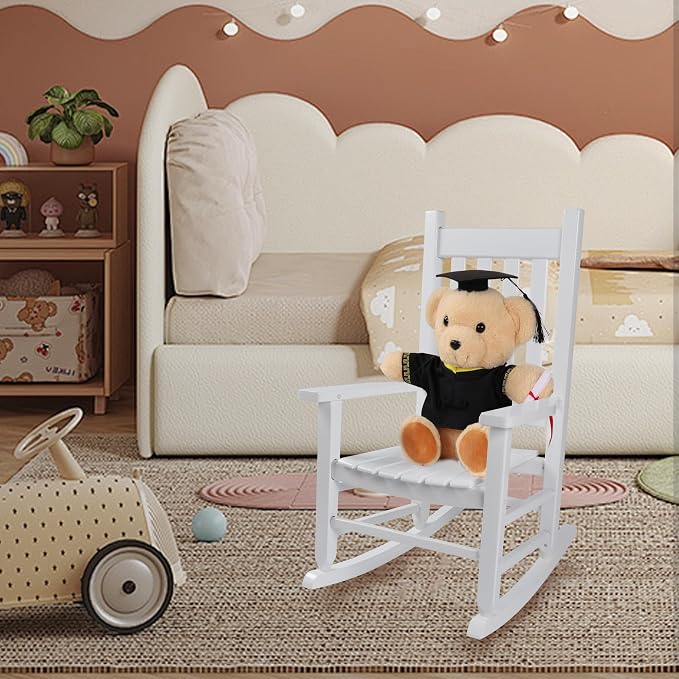 Kids Rocking Chair for Toddlers and Children Comfy Recliner Wooden Rocker for - Image 7