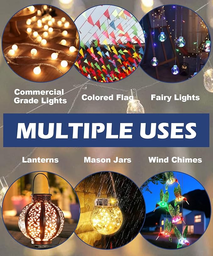 10FT String Light Poles for Outdoor, Heavy Duty Metal Lighting Stand Pole for - Image 7