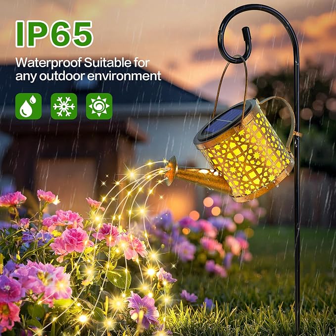 Solar Watering Can Lights Waterproof, Solar Lights Outdoor Decorative Garden - Image 6