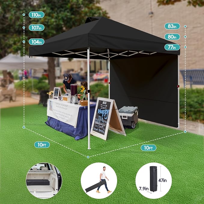 SPECILITE Canopy 10x10 Pop Up, Easy Up Outdoor Tent - Image 6