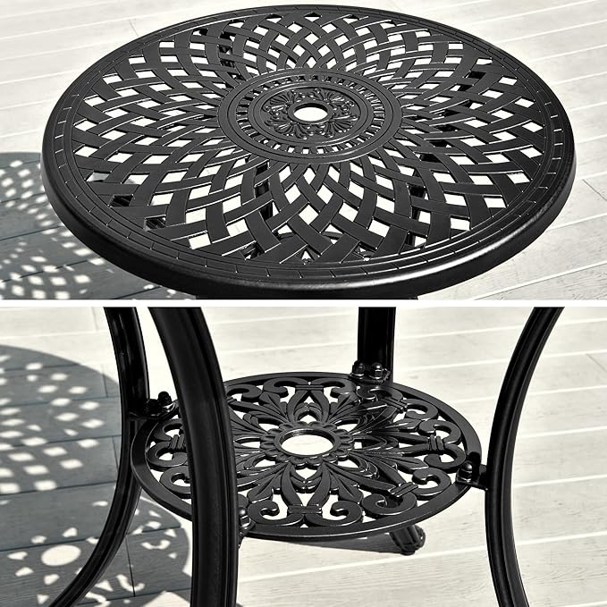 DWVO 30 Inches Round Patio Dining Table - Image 7